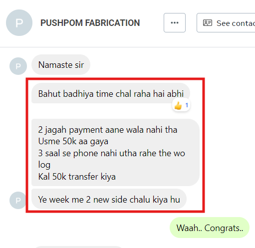 Stuck Payment Movement